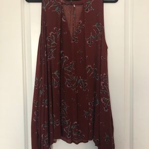 Free People Sleeveless Tunic with Keyhole Detail